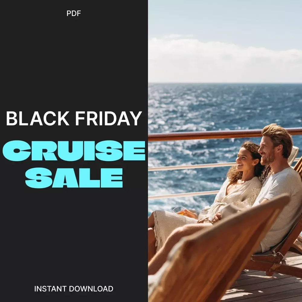 Black Friday Cruise Sale Survival Checklist | Digital Download Cruise Deal Guide | Best Black Friday Sales for Cruises Planning Tool | Cruise Shopping Printable
