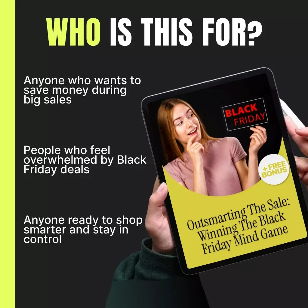 Outsmarting the Sale: Winning the Black Friday Mind Game | Digital Download Guide for Smart Shoppers | Black Friday Psychology eBook, Budgeting & Shopping Strategy PDF