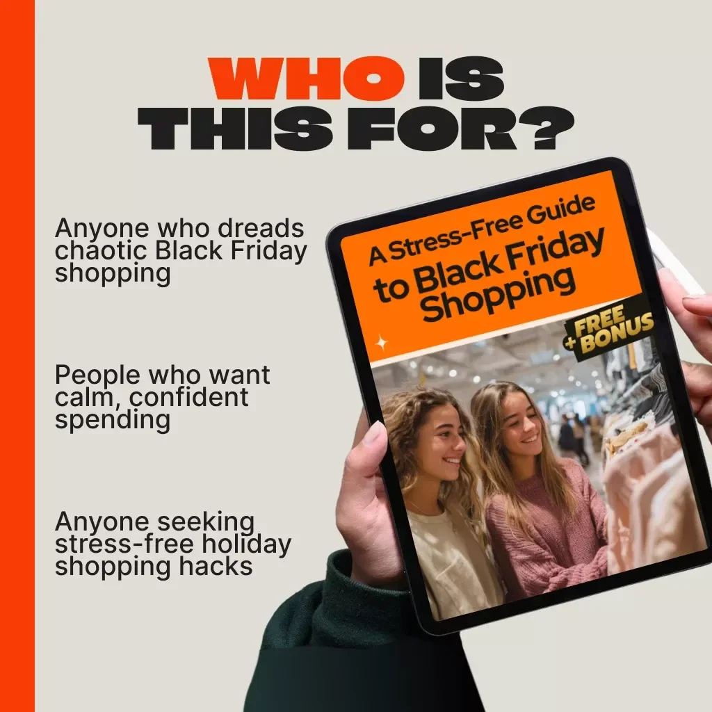 A Stress-Free Guide to Black Friday Shopping | Digital eBook for Calm, Smart, and Organized Shoppers | How to Manage Stress During Black Friday Shopping with Practical Tips & AI Tools