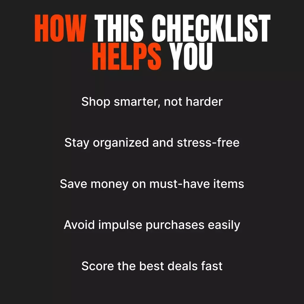 The Ultimate Black Friday Shopping Success Checklist | Printable & Digital Download Guide for Smart Shoppers | Save More, Stress Less, Shop Like a Pro
