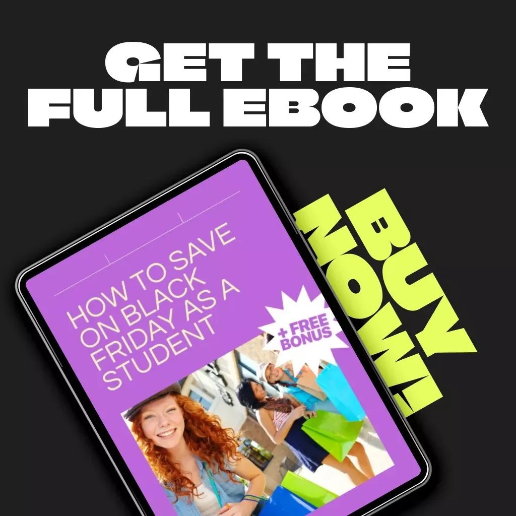 How to Save on Black Friday as a Student | Ultimate Budget-Friendly Black Friday Guide for Students | Digital Download eBook & Checklist