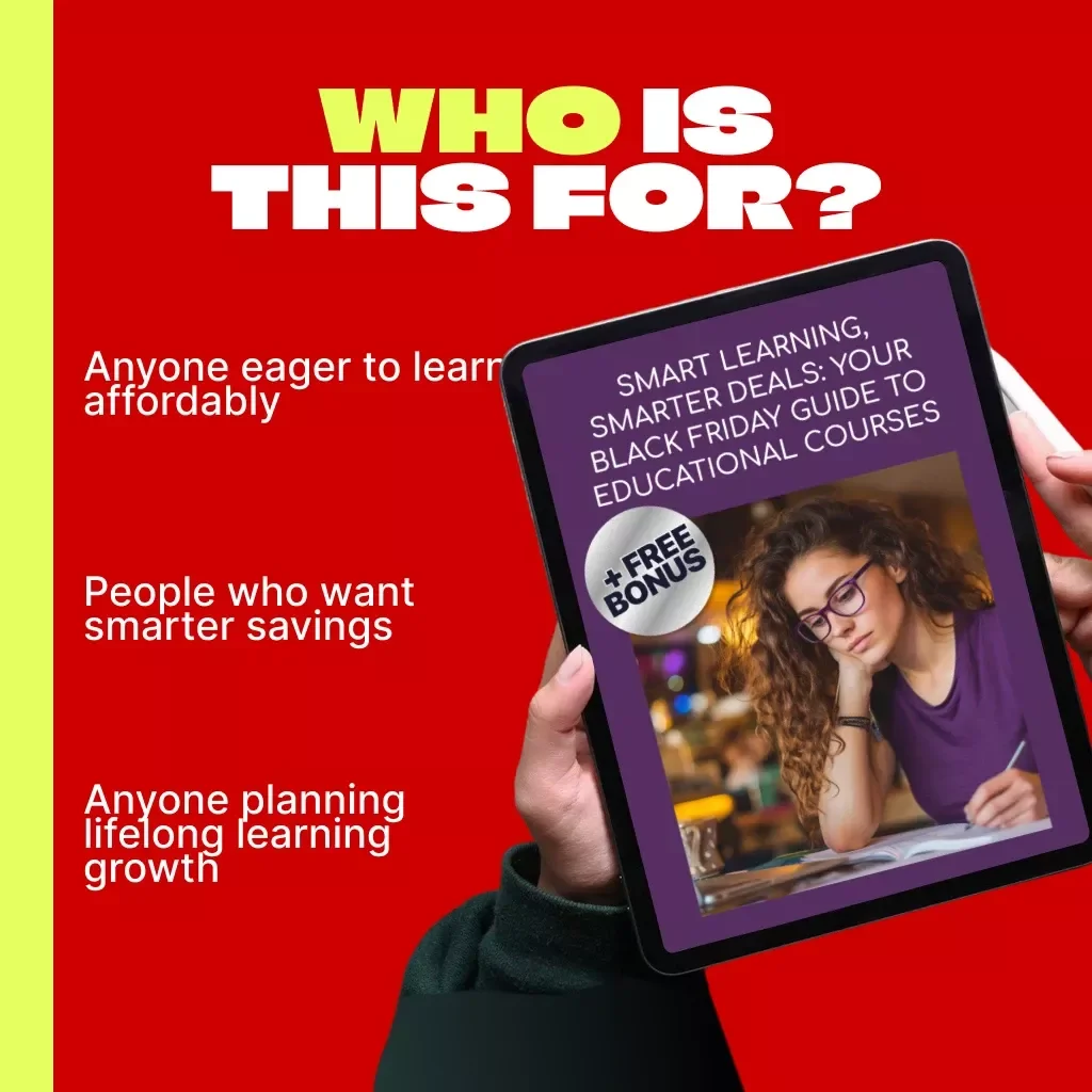 Smart Learning, Smarter Deals: Your Black Friday Guide to Educational Courses | Digital Download eBook for Smart Shoppers | Tips for Finding Black Friday Deals on Educational Courses