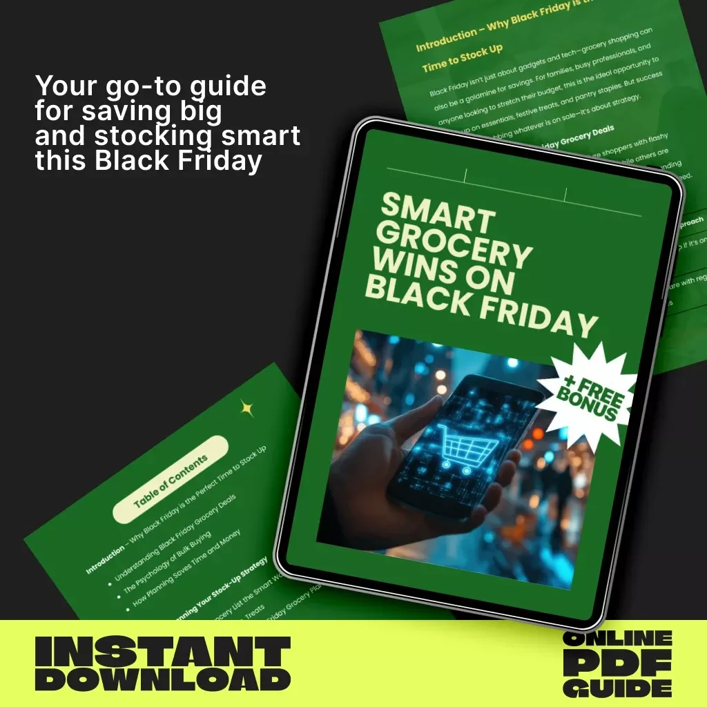 Smart Grocery Wins on Black Friday | Digital Guide for Grocery Stock Up Strategy on Black Friday | Save More, Plan Smarter & Shop Confidently