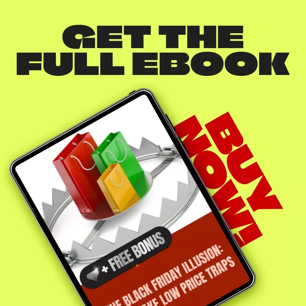 The Black Friday Illusion: Avoid Fake Low Price Traps | Digital eBook Guide on Avoiding Fake Low Price Traps During Black Friday | Smart Shopping Strategy, Awareness & AI Tools