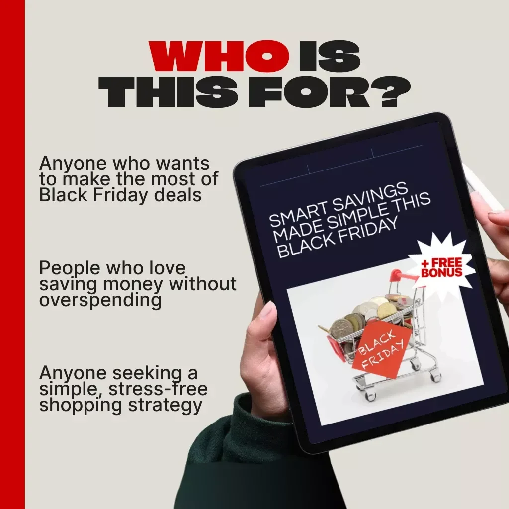 Smart Savings Made Simple This Black Friday | Budget Planning eBook, Shopping Checklist, Money-Saving Digital Guide, Black Friday Strategy PDF