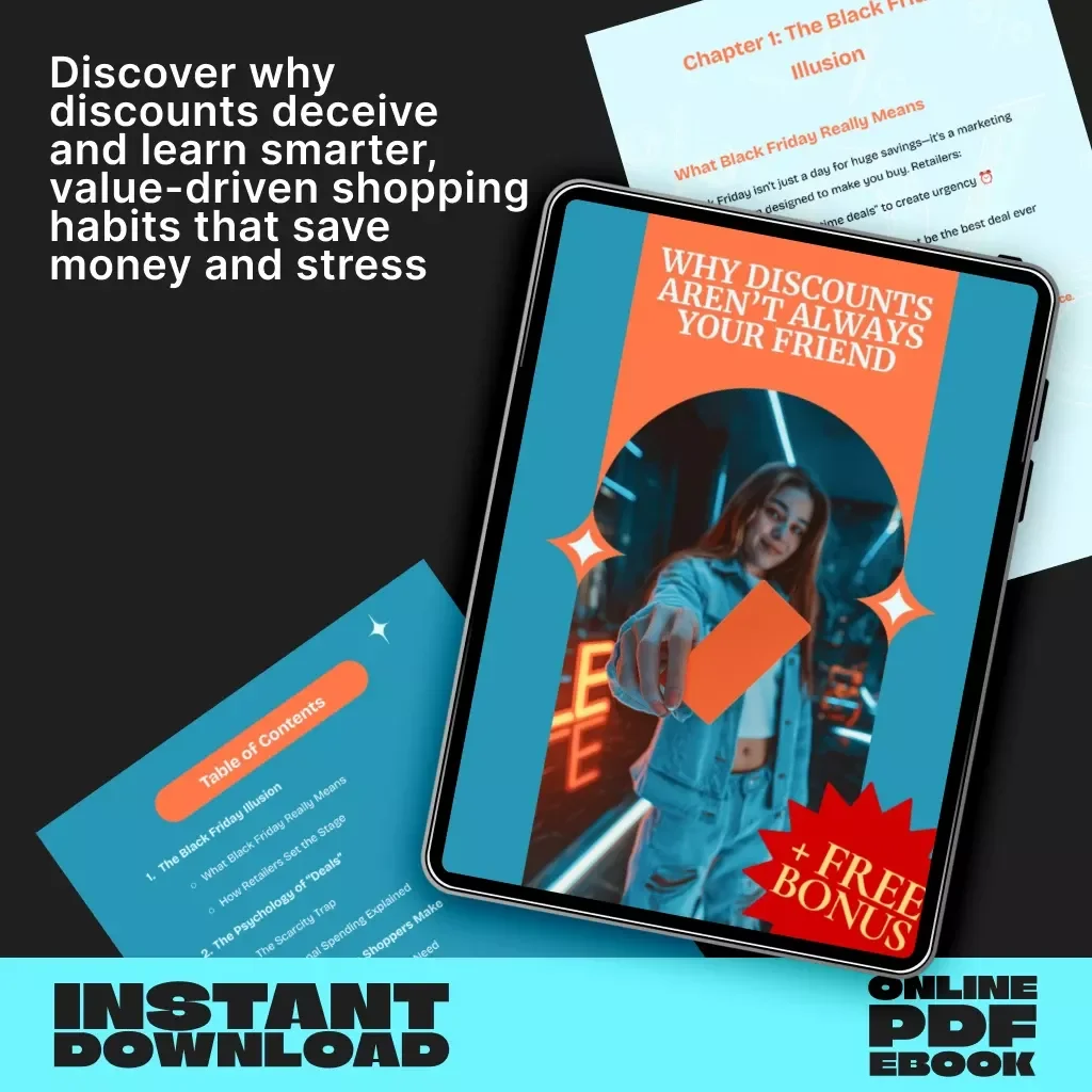 Why Discounts Aren’t Always Your Friend | Ebook Guide for Smarter Shopping & Understanding Why You Shouldn't Rely Solely on Black Friday Discounts