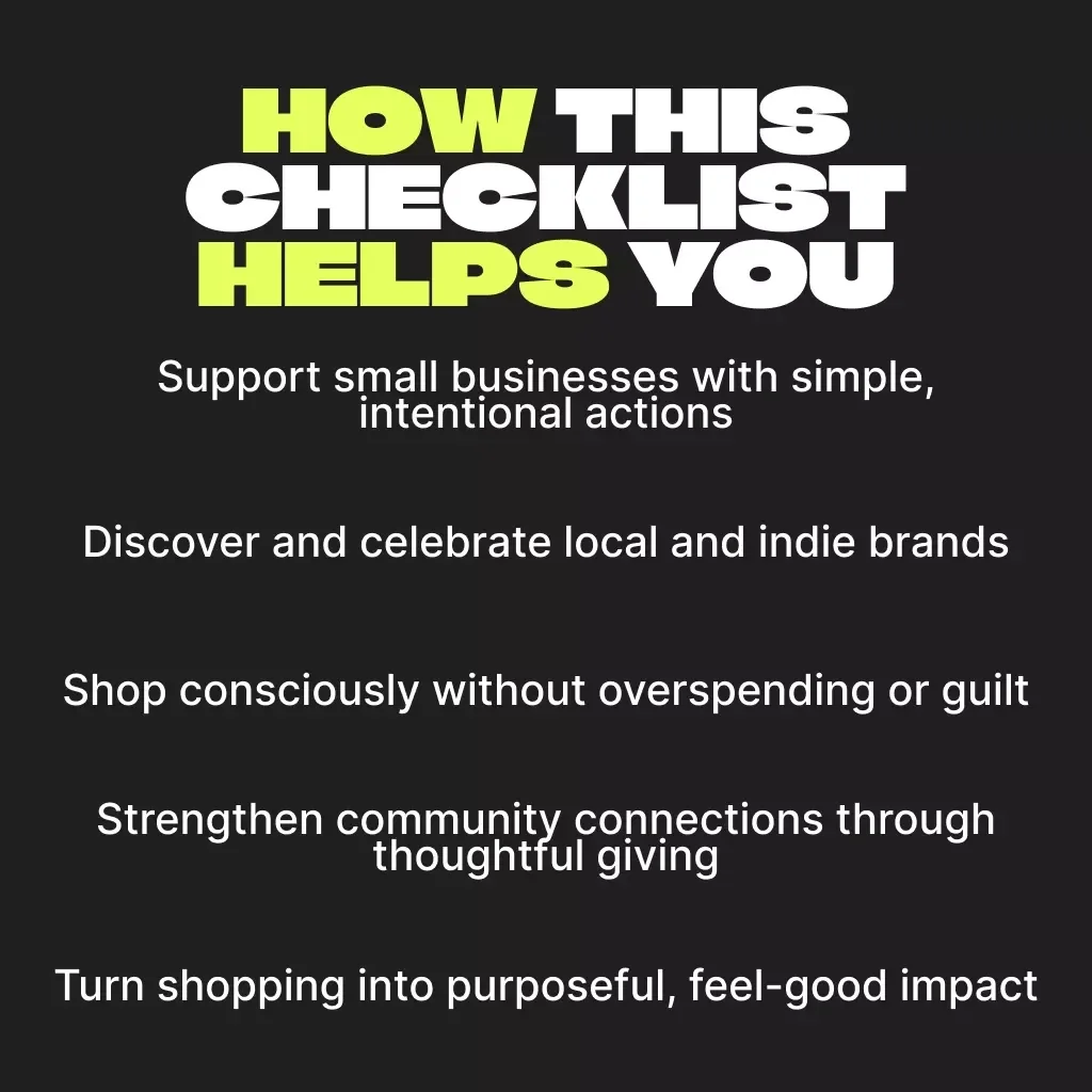 Black Friday with Heart: Your Small Business Support Checklist | Printable Guide, Small Business eBook, Support Local Shopping, Digital Download