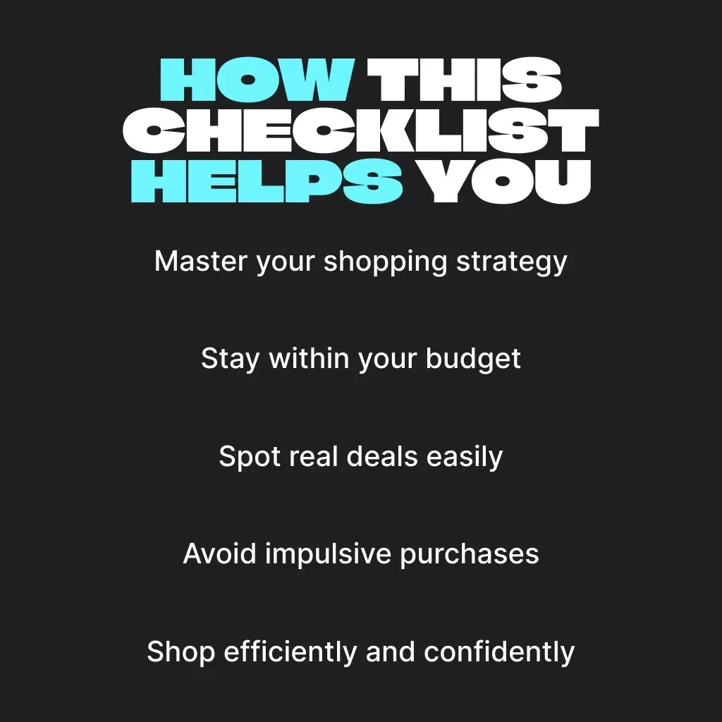 Black Friday Pre-Game Checklist | Ultimate Digital Shopping Planner | Printable Budget & Deal Strategy Guide for Smart Shoppers