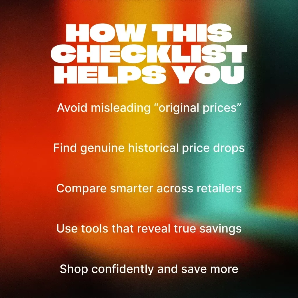 Black Friday Price Detective Checklist: How to Spot the REAL Original Price | Digital Download | How to Find Original Price History for an Item | Smart Shopping Guide | eBook & Printable Checklist