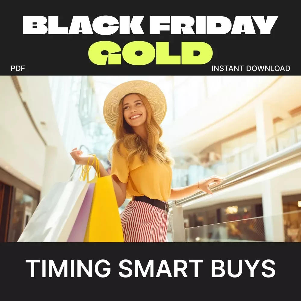 Black Friday Gold: Your Ultimate Guide to Timing Smart Buys | Best Times to Buy Different Categories | Digital eBook for Savvy Shoppers