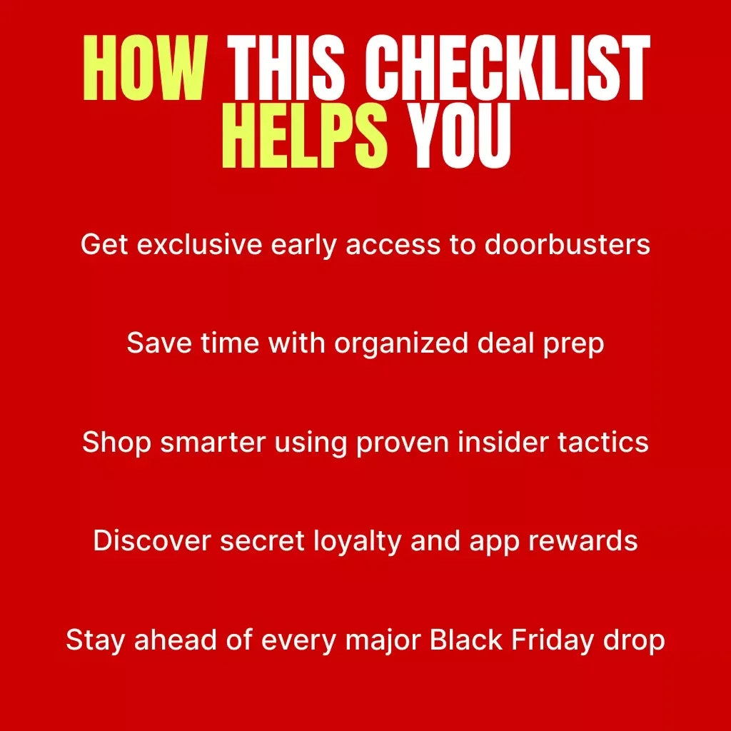 Black Friday VIP Secrets Checklist: How to Get Early Access to Doorbusters Before Everyone Else | Digital Download | Ultimate Black Friday Guide, eBook, Shopping Strategy, Early Access Deals Tips