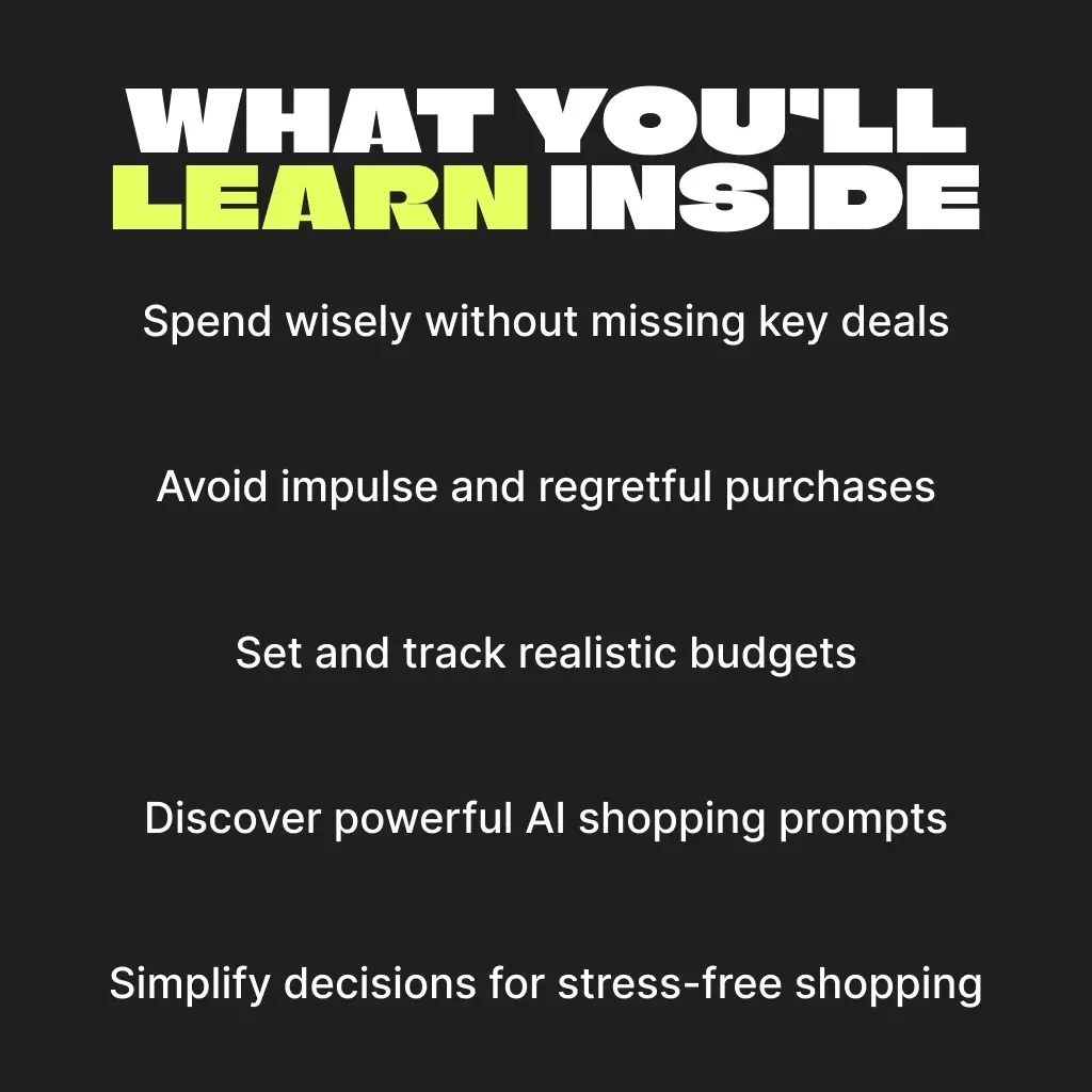 Black Friday Wish List Hacks: Shop Smarter, Not Harder! | Ultimate eBook for Savvy Shoppers | Digital Download Guide with tips for narrowing down black friday wish list, budgeting hacks & AI prompts for smarter shopping