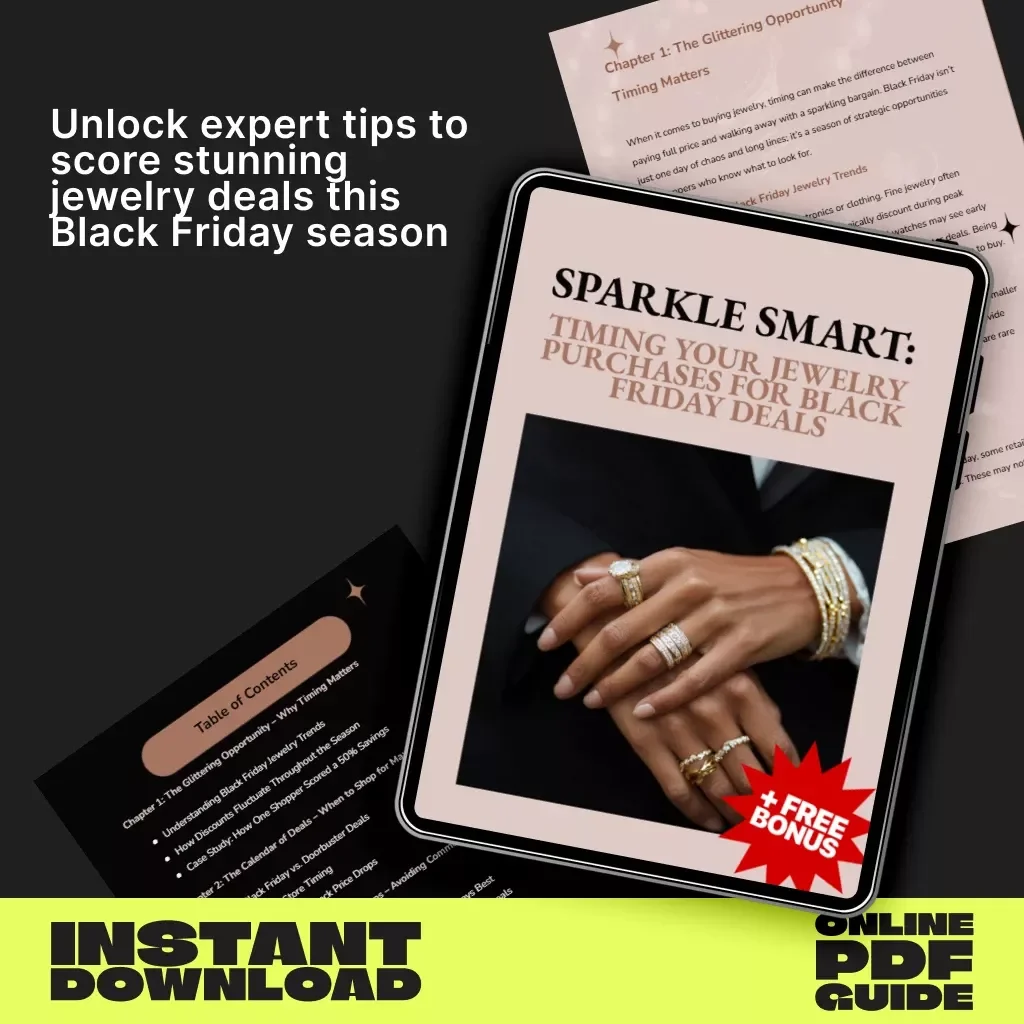 Sparkle Smart: Timing Your Jewelry Purchases for Black Friday Deals | Ultimate Guide to When to Buy Jewelry on Black Friday for the Best Discounts