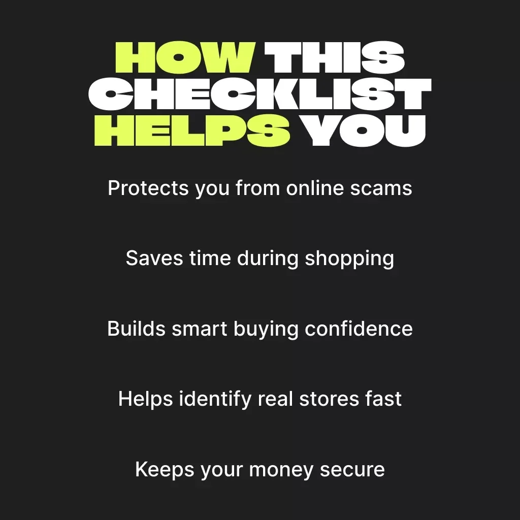 Spot Fake Stores This Black Friday | Printable Checklist | Digital Download | How to Avoid Fake Stores Online | Cyber Monday Shopping Safety Guide