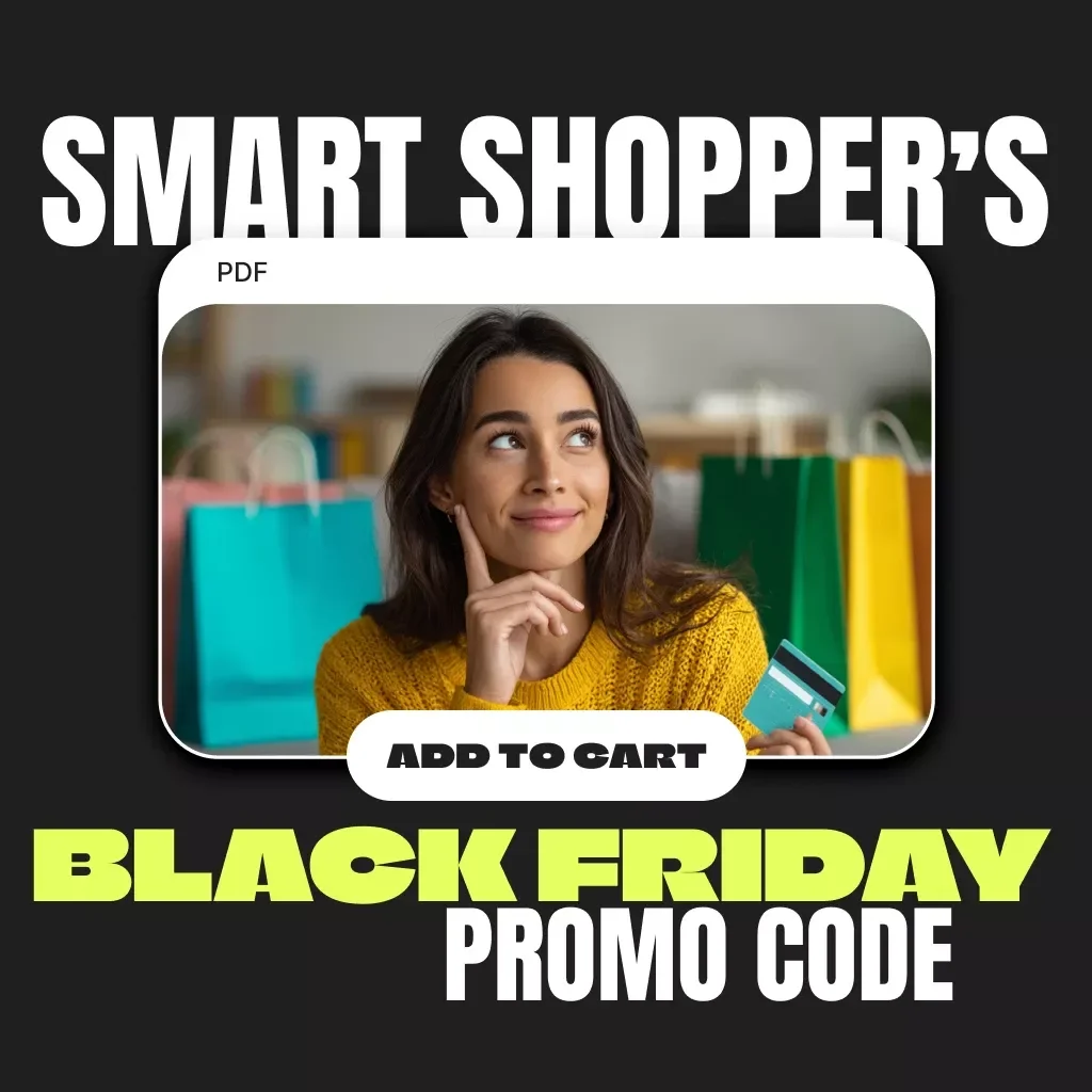 Smart Shopper’s Black Friday Promo Code Checklist | Digital Download | Printable Tips for Using Promo Codes on Black Friday | Money-Saving Holiday Shopping Guide
