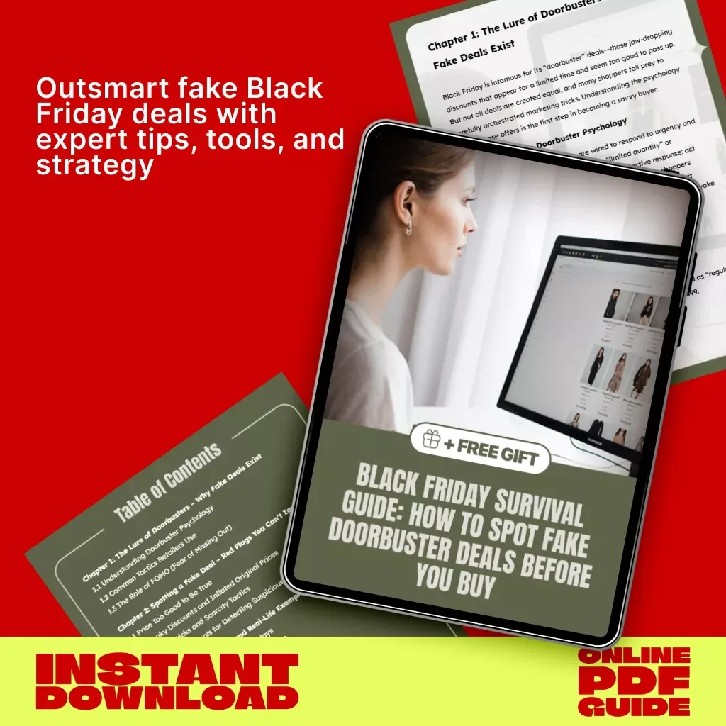 Black Friday Survival Guide: How to Spot Fake Doorbuster Deals Before You Buy – Smart Shopper’s eBook for Spotting Real Discounts & Avoiding Scams