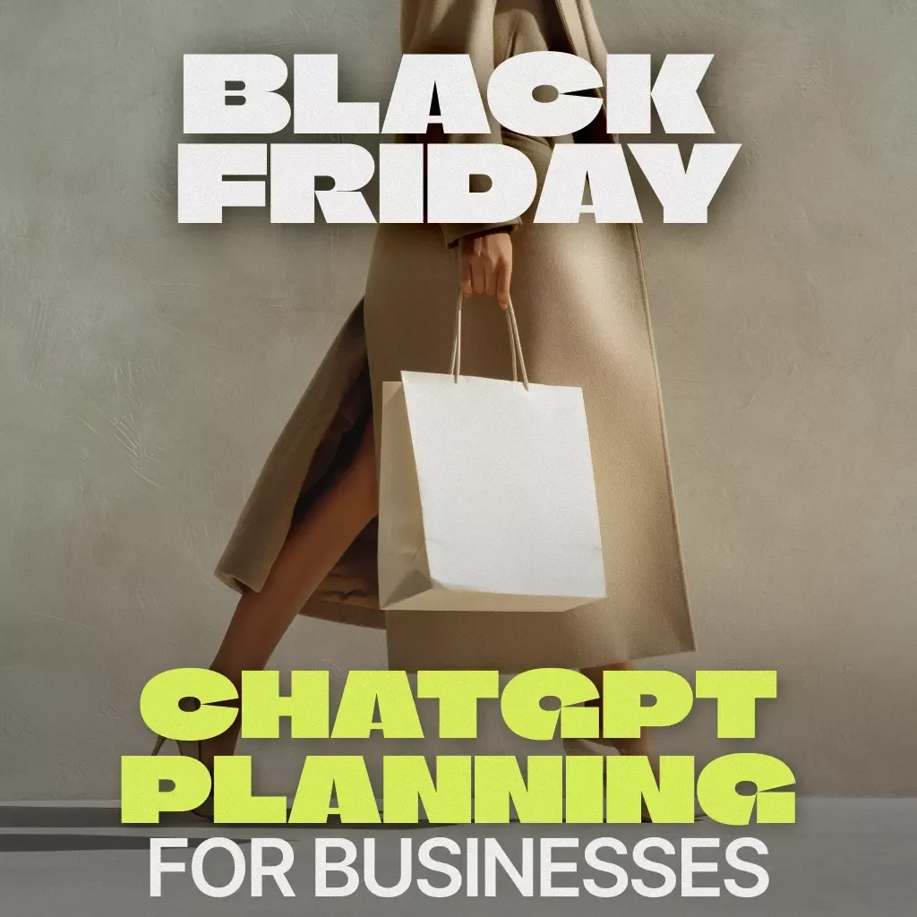 Black Friday ChatGPT Planning Checklist for Businesses | Digital Download Guide for Marketing Strategy, eCommerce Growth & Sales Optimization