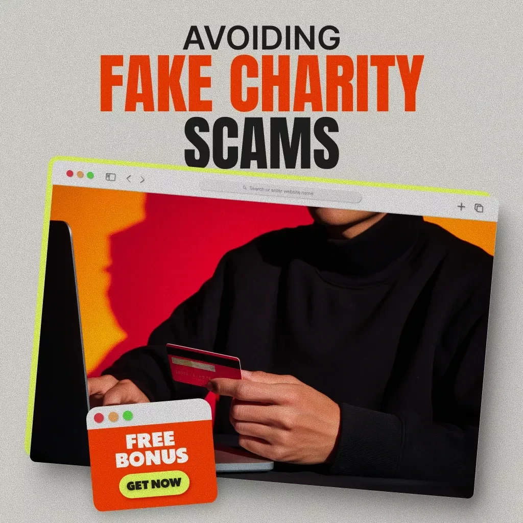 Avoiding Fake Charity Scams | How to Avoid Fake Charity Scams eBook | Digital Download Guide for Safe Giving During Black Friday and Holiday Season