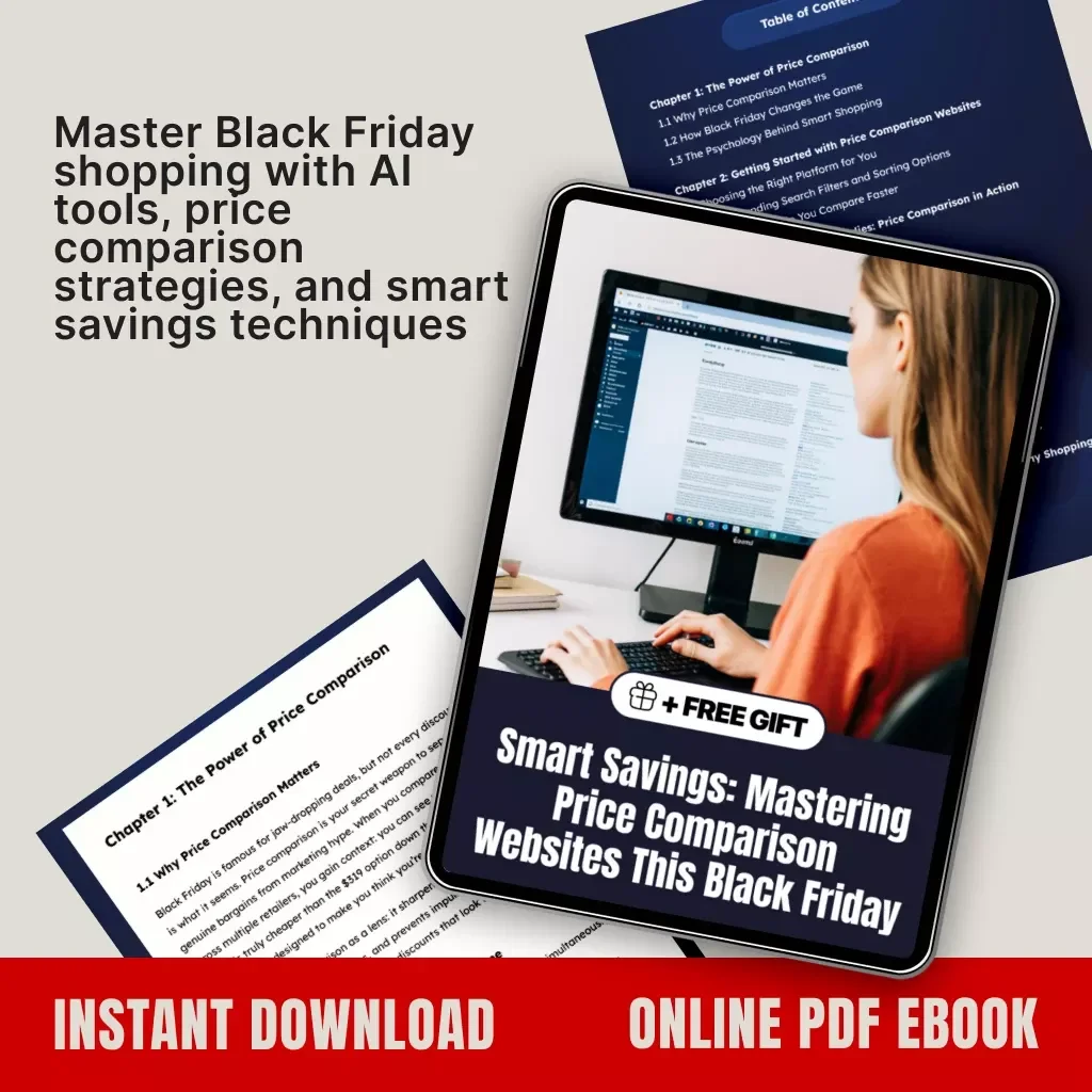 Smart Savings: Mastering Price Comparison Websites This Black Friday | Ultimate Digital Guide for Savvy Shoppers | Black Friday eBook, AI Shopping Strategies & Smart Savings Tips