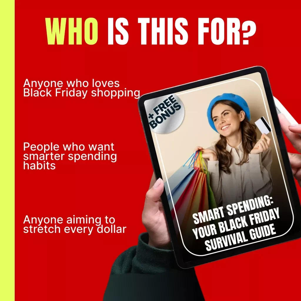 Smart Spending: Your Black Friday Survival Guide | How to Track Spending During Black Friday | Budget Planner eBook for Smarter Holiday Shopping