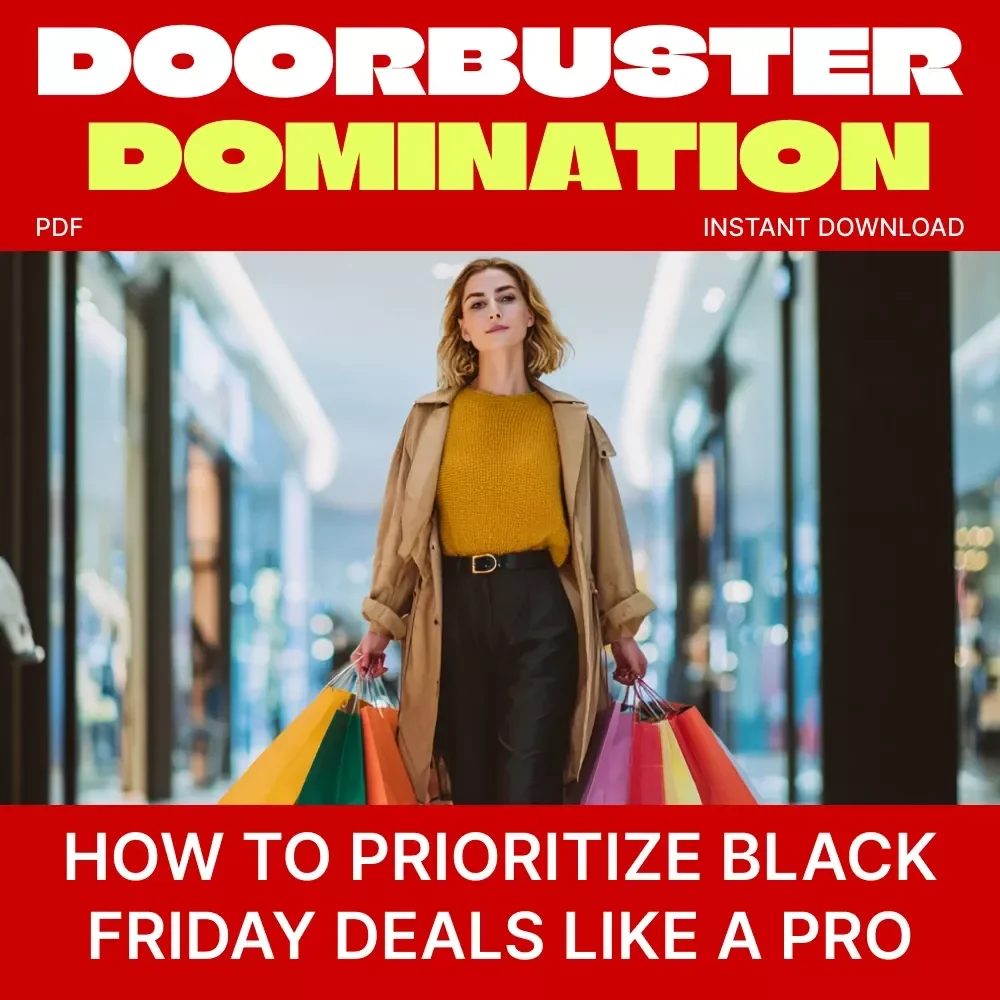Doorbuster Domination: How to Prioritize Black Friday Deals Like a Pro | Ultimate Digital Shopping Guide for Smart Shoppers | eBook on How to Prioritize Doorbusters in Your Shopping List