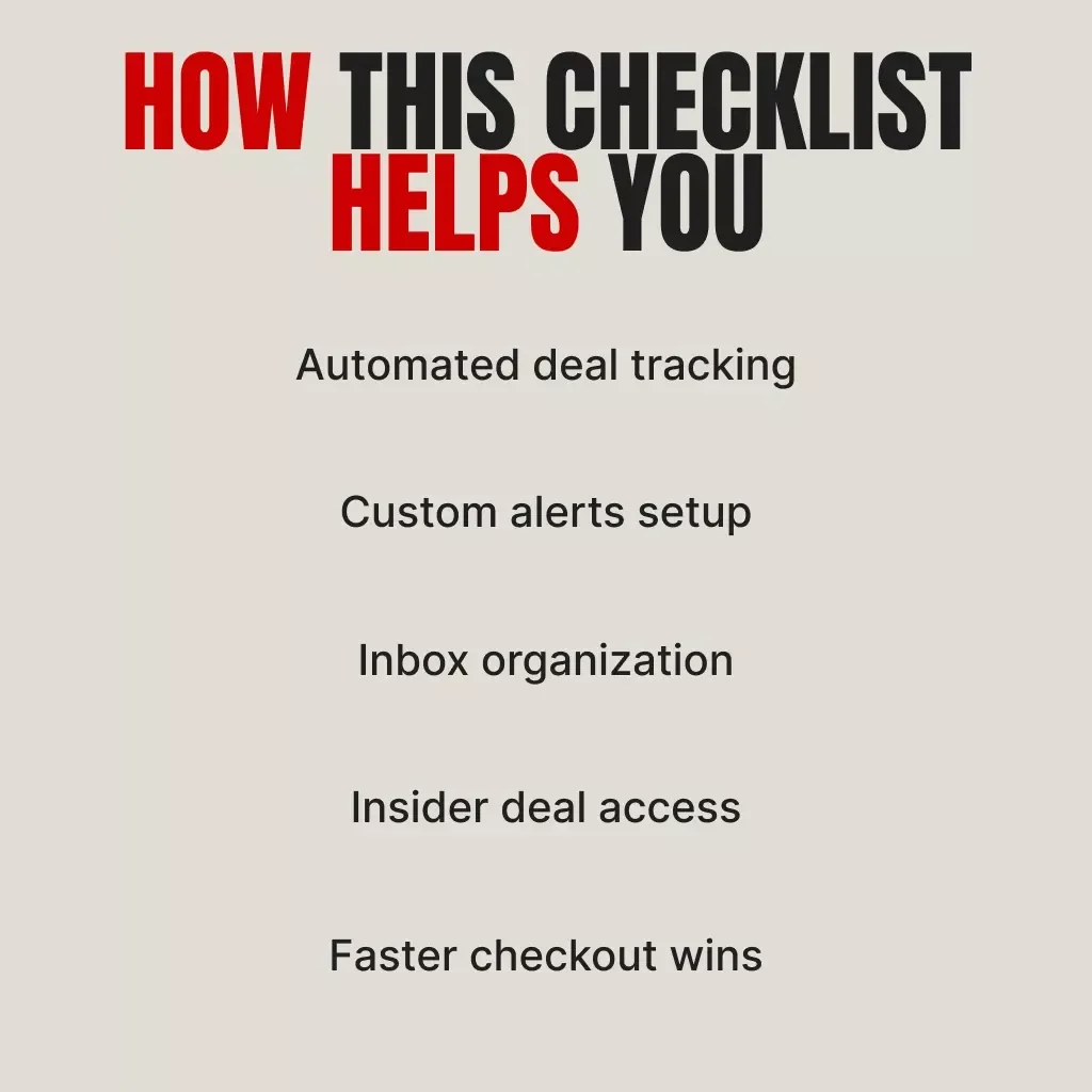 Black Friday Alert Mastery Checklist: Never Miss a Doorbuster Again | Digital Download | How to Set Alerts for Doorbuster Deals Guide for Smart Shoppers