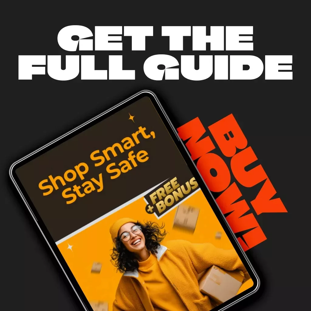 Shop Smart, Stay Safe | Digital Download Guide | Online Shopping Safety eBook | Secure Payment Checklist | AI-Powered Scam Detection Prompts