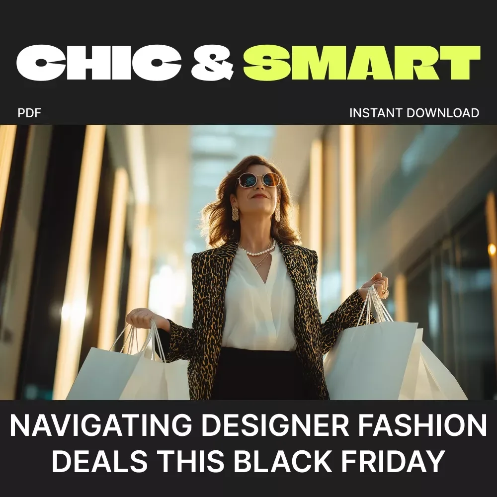 Chic & Smart: Navigating Designer Fashion Deals This Black Friday | Ultimate Guide on How to Find Deals on Designer Fashion During Black Friday | Digital Download eBook for Smart Shoppers
