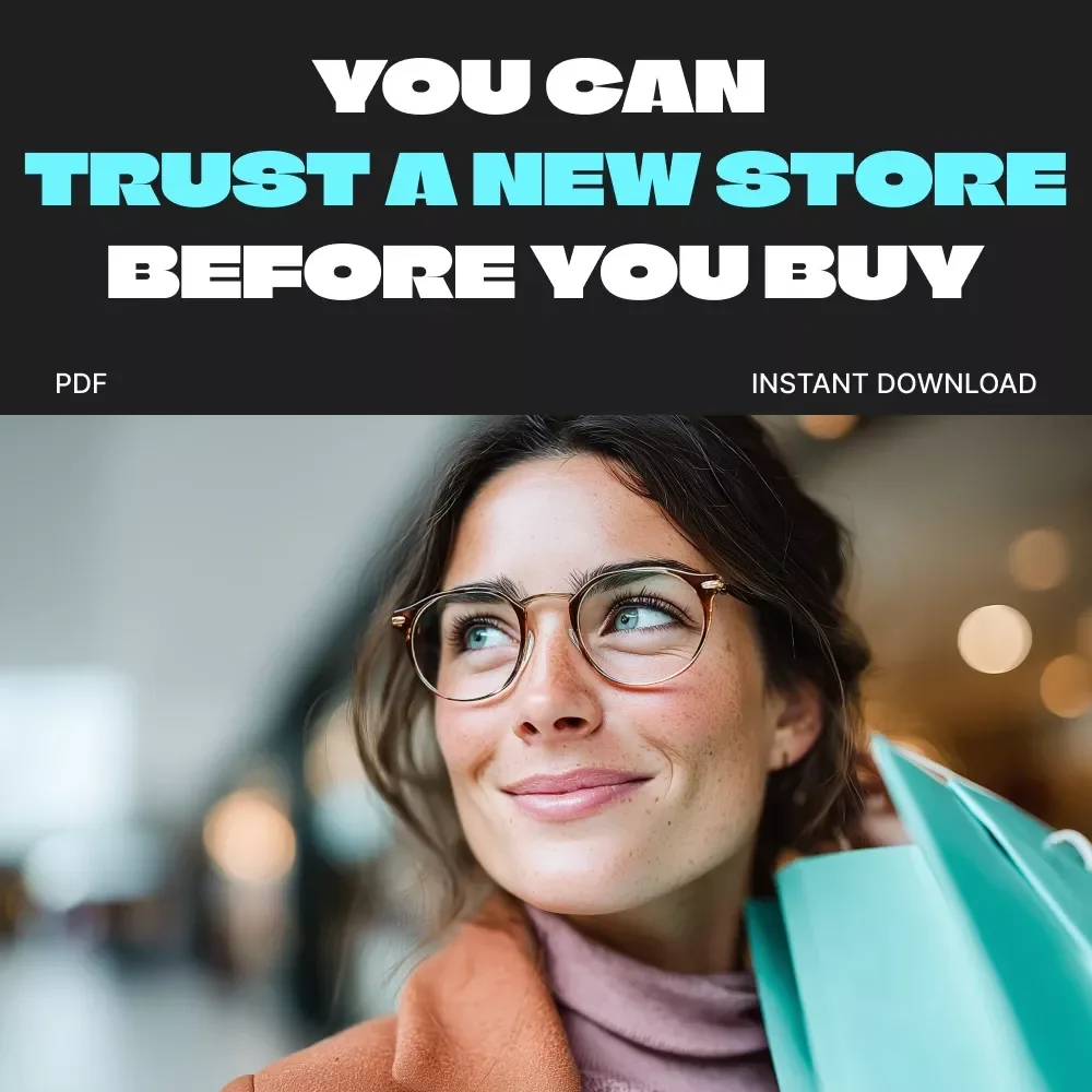 How to Know You Can Trust a New Store Before You Buy | Online Shopping Safety eBook | Digital Download Guide on What to Check Before Buying from a New Store