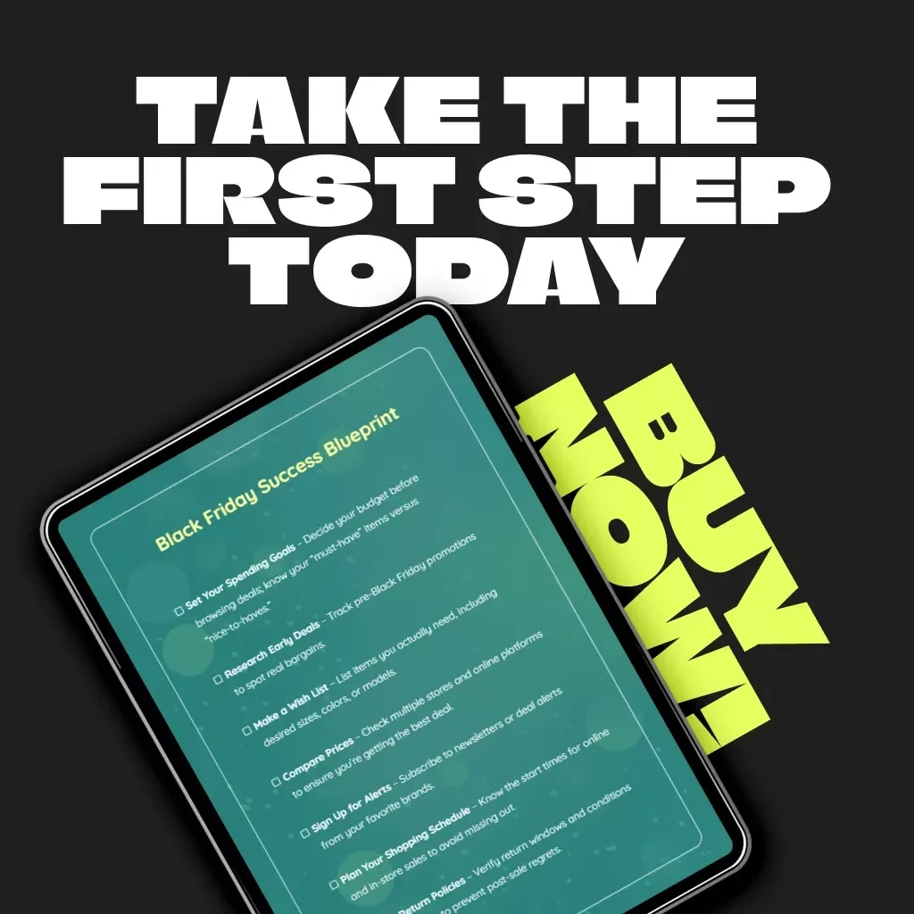 Black Friday Success Blueprint – Printable Shopping Checklist & Digital Download | How to Plan for Black Friday Like a Pro | Budget, Track Deals & Save More