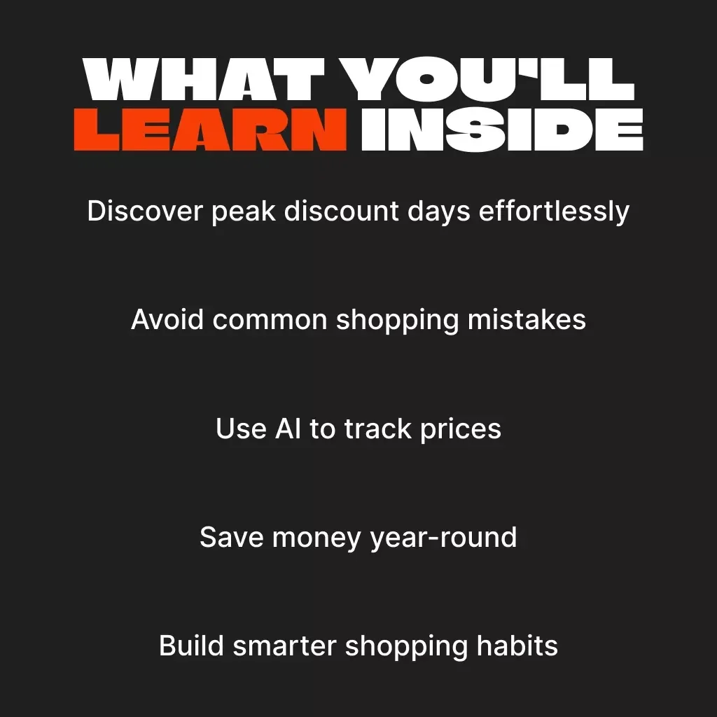 Smartest Day to Score Black Friday Fashion Deals | Digital Guide for Shoppers | Black Friday eBook | Smart Shopping Strategy for Fashion Lovers