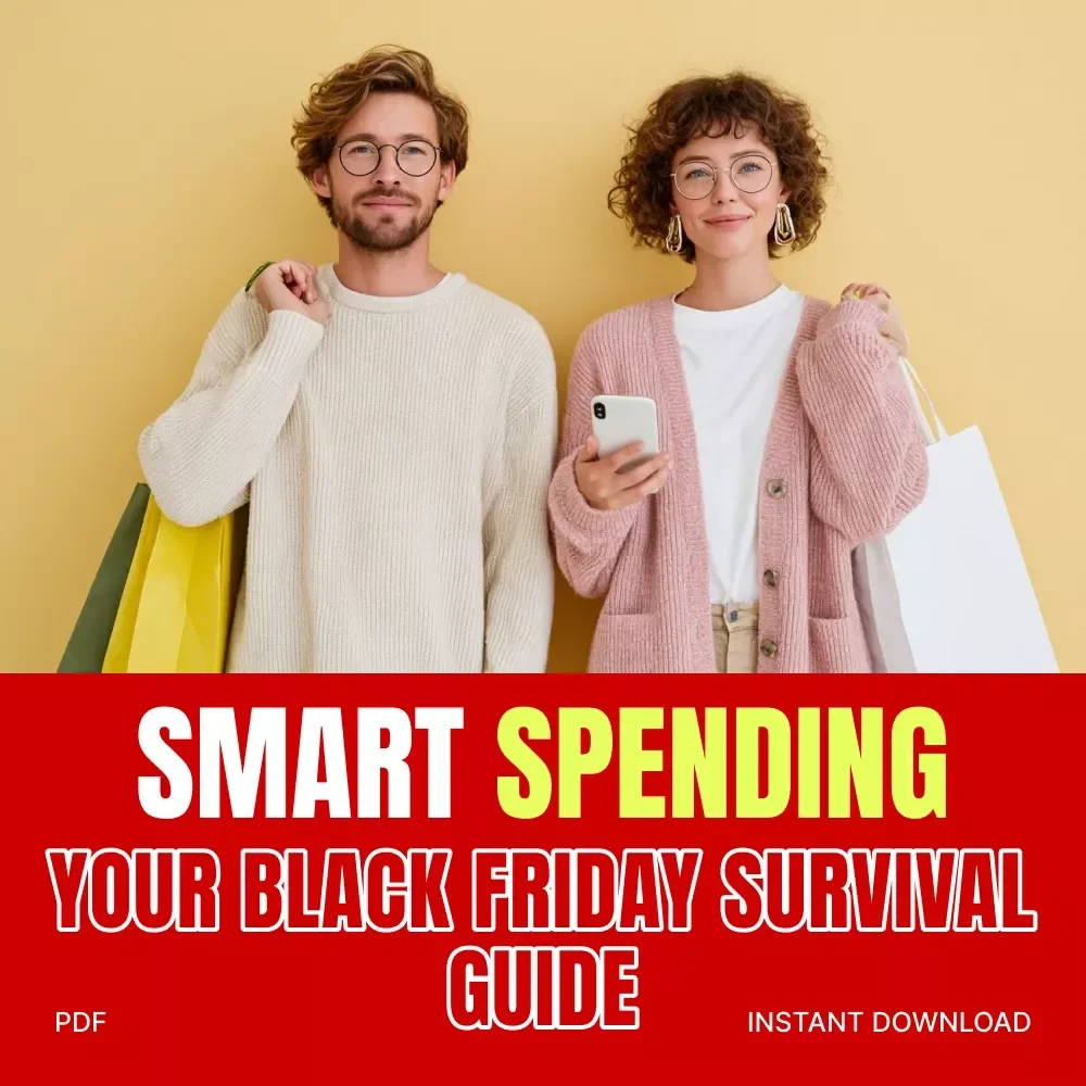 Smart Spending: Your Black Friday Survival Guide | How to Track Spending During Black Friday | Budget Planner eBook for Smarter Holiday Shopping