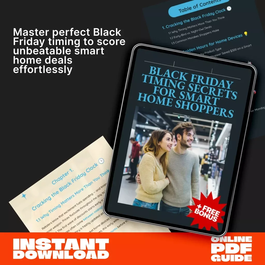 Black Friday Timing Secrets for Smart Home Shoppers | Digital Guide, eBook, Checklist for Finding the Best Smart Home Deals, AI Shopping Prompts & Cyber Monday Savings Tips