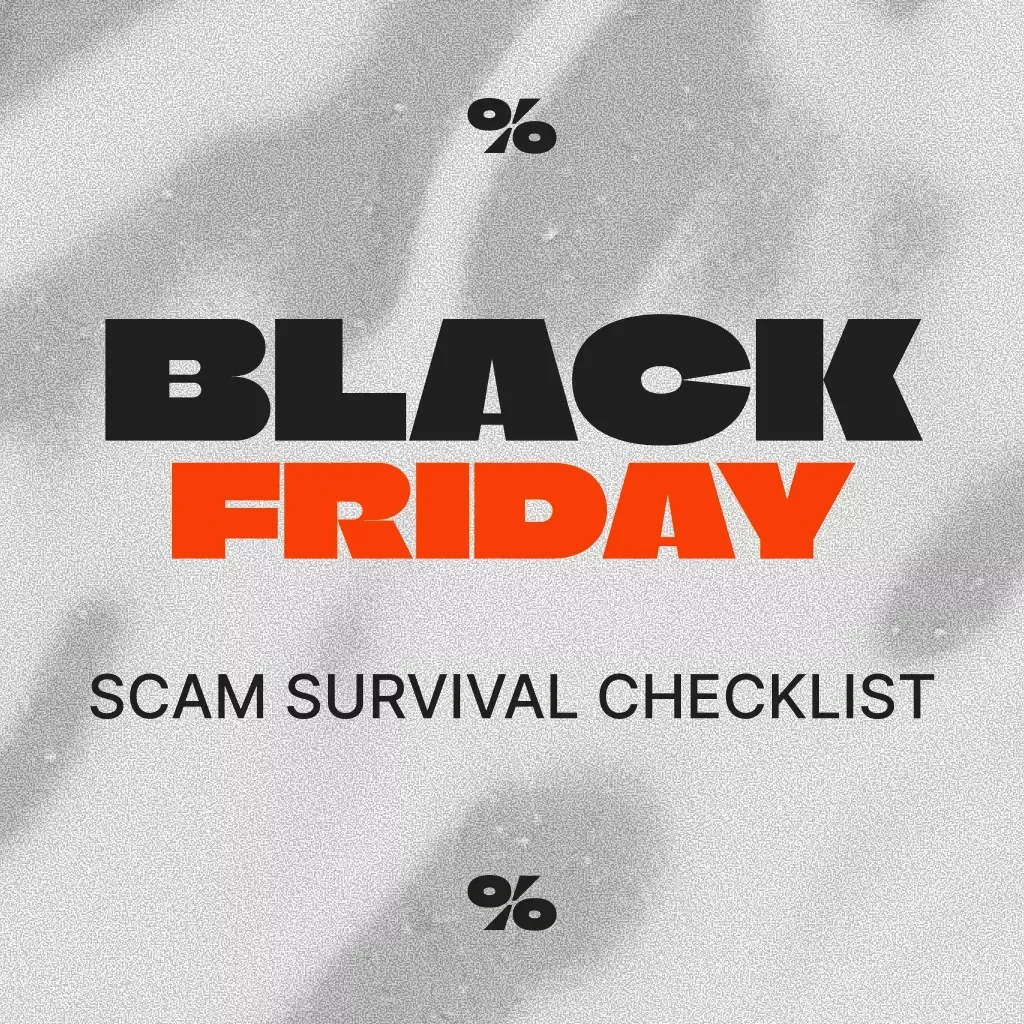 Black Friday Scam Survival Checklist | Digital Download Guide on How to Avoid Black Friday Scams | Online Shopping Safety, Secure Payments & Phishing Protection