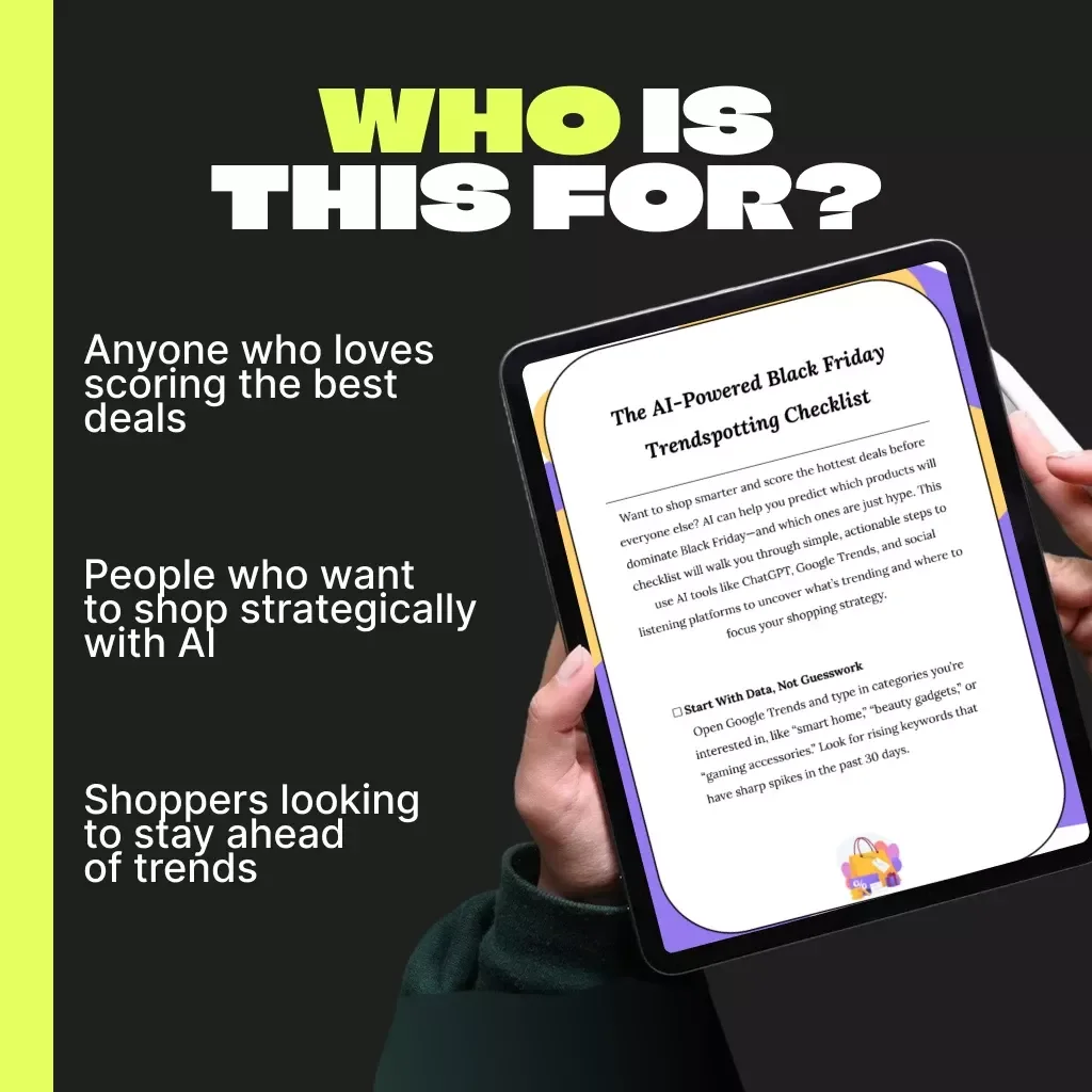 The AI-Powered Black Friday Trendspotting Checklist | How to Use AI to Spot Trending Black Friday Products | Digital Shopping Guide for Smarter Deals