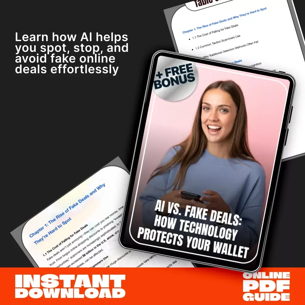 AI vs. Fake Deals: How Technology Protects Your Wallet | Digital Guide, eBook & Checklist for Safe Online Shopping, AI Scam Detection, and Fraud Prevention