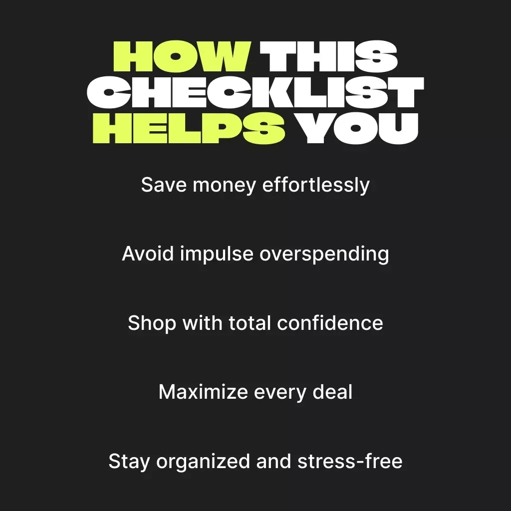 Black Friday Deal Mastery: Your Quick-Action Checklist | Best Way to Organize Black Friday Deals | Digital Download Checklist for Smart Shoppers
