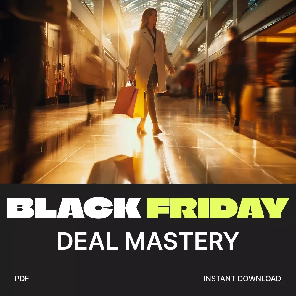 Black Friday Deal Mastery: Your Quick-Action Checklist | Best Way to Organize Black Friday Deals | Digital Download Checklist for Smart Shoppers