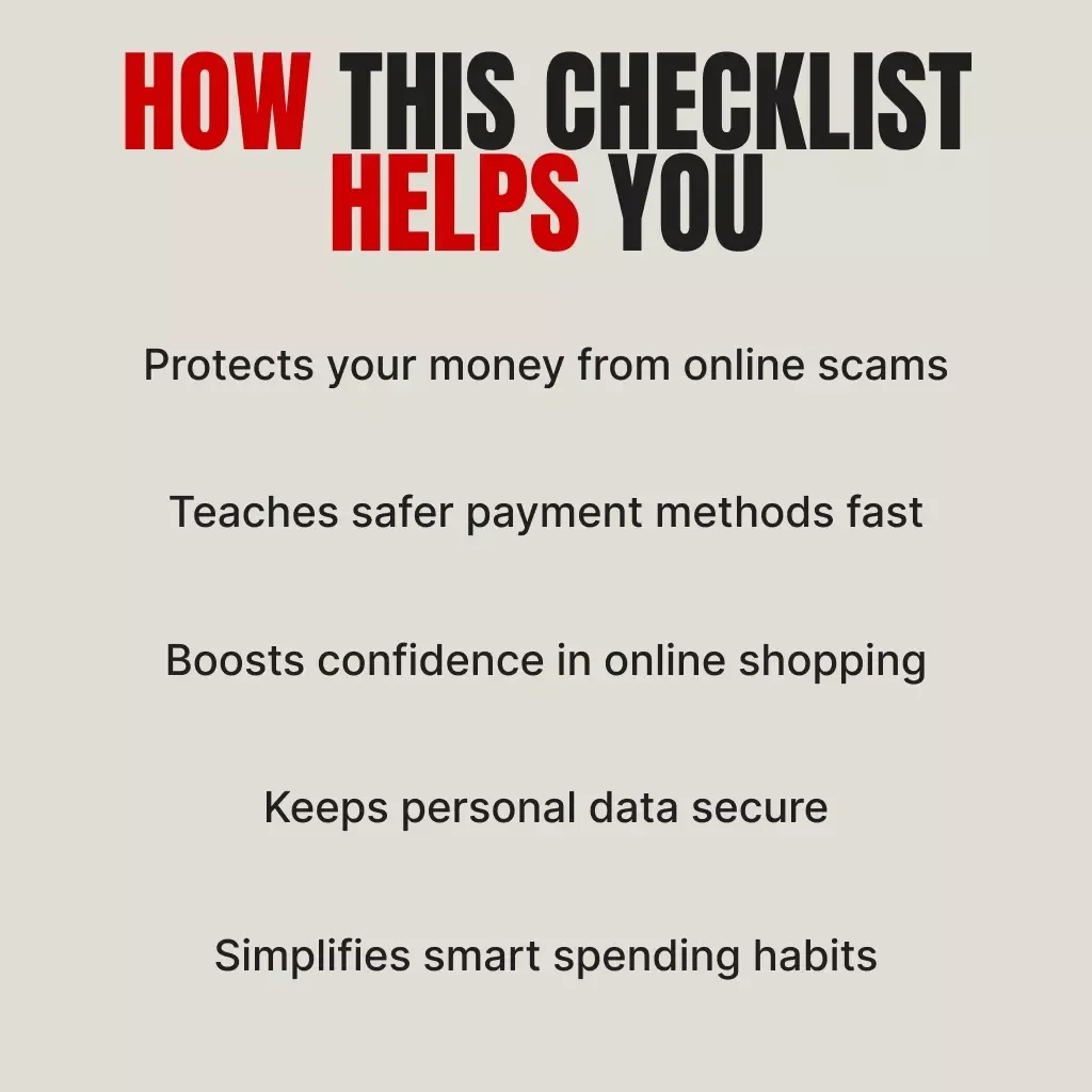 Safe Spending: Your Black Friday Payment Checklist | Secure Shopping Guide | Digital Download eBook for Online Buyers