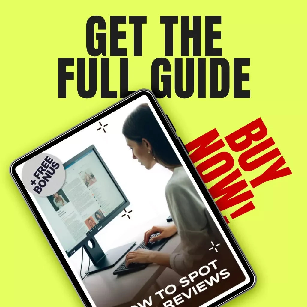 How to Spot Fake Reviews | Digital Guide, eBook & Checklist for Smarter Online Shopping | Learn to Detect Fake Amazon, Etsy & Google Reviews Using AI Tools