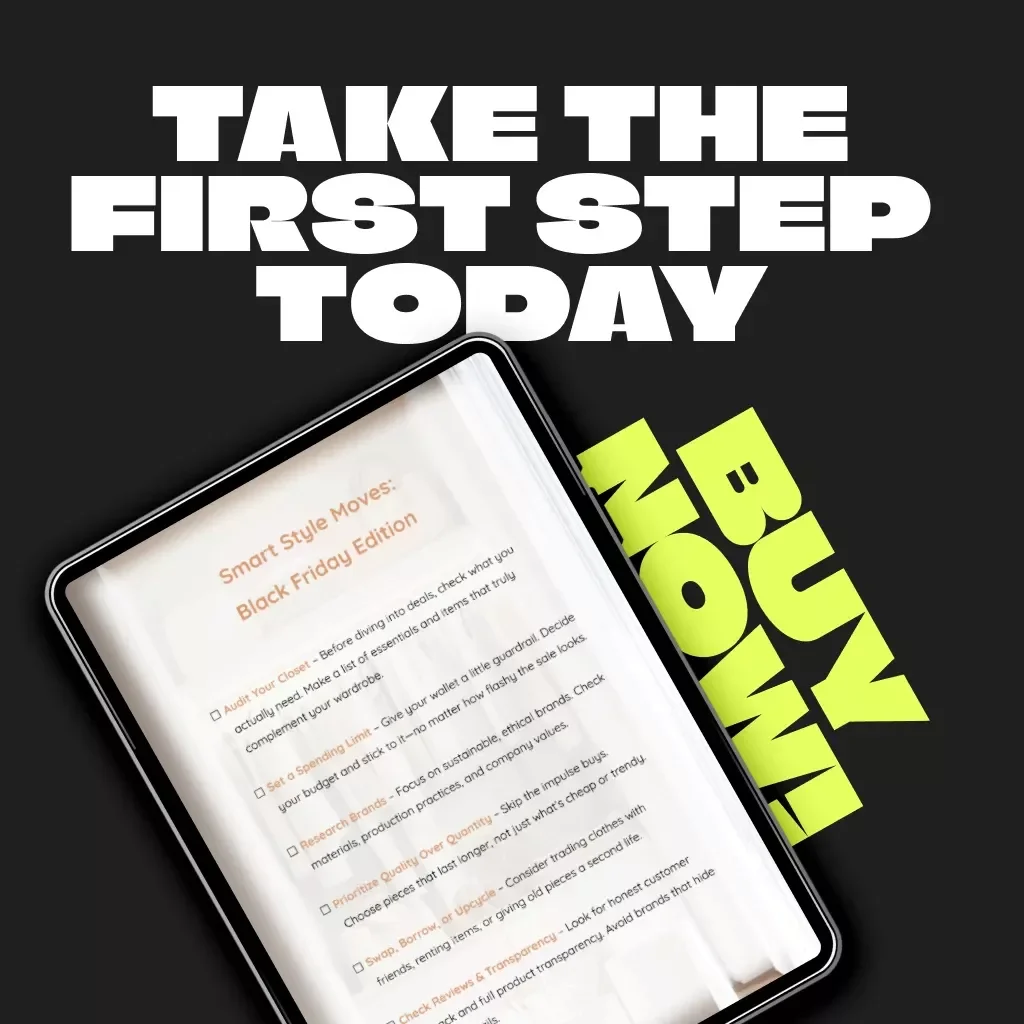 Smart Style Moves: Black Friday Edition | Sustainable Fashion eBook, Ethical Shopping Guide, Digital Download for Conscious Shoppers