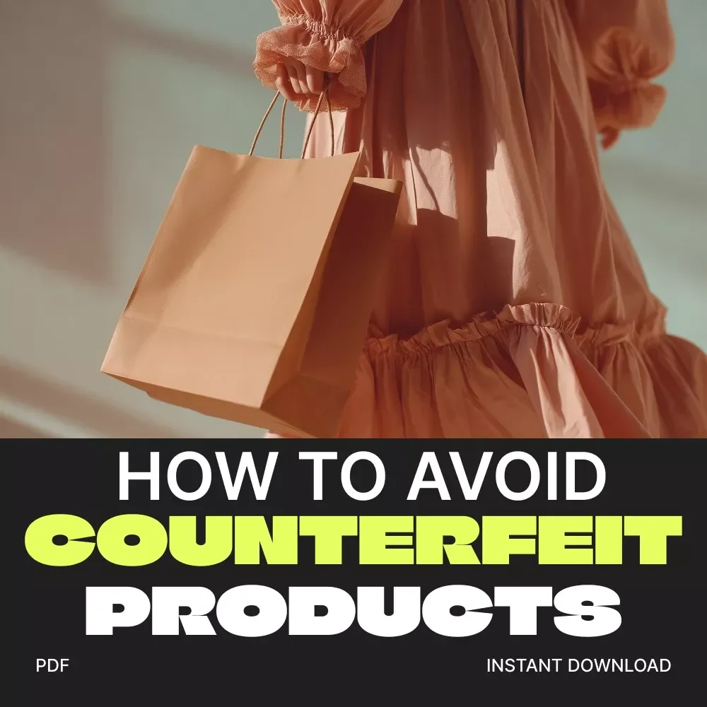 How to Avoid Counterfeit Products | Digital Download eBook, Online Shopping Safety Guide, Anti-Counterfeit Checklist, AI Authenticity Verification Tips