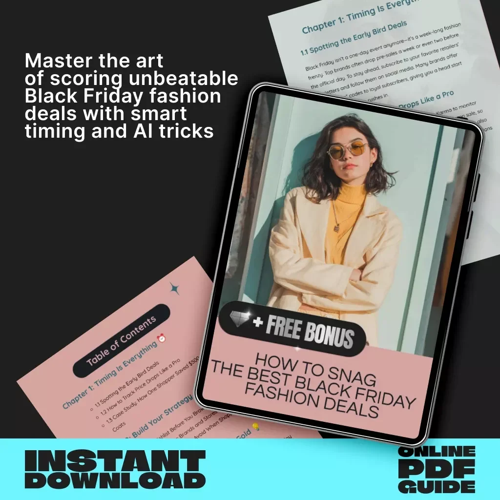 How to Snag the Best Black Friday Fashion Deals | Ultimate Guide to How to Find the Best Black Friday Deals on Clothing, Save Big on Designer Looks & Master Smart Shopping Strategies