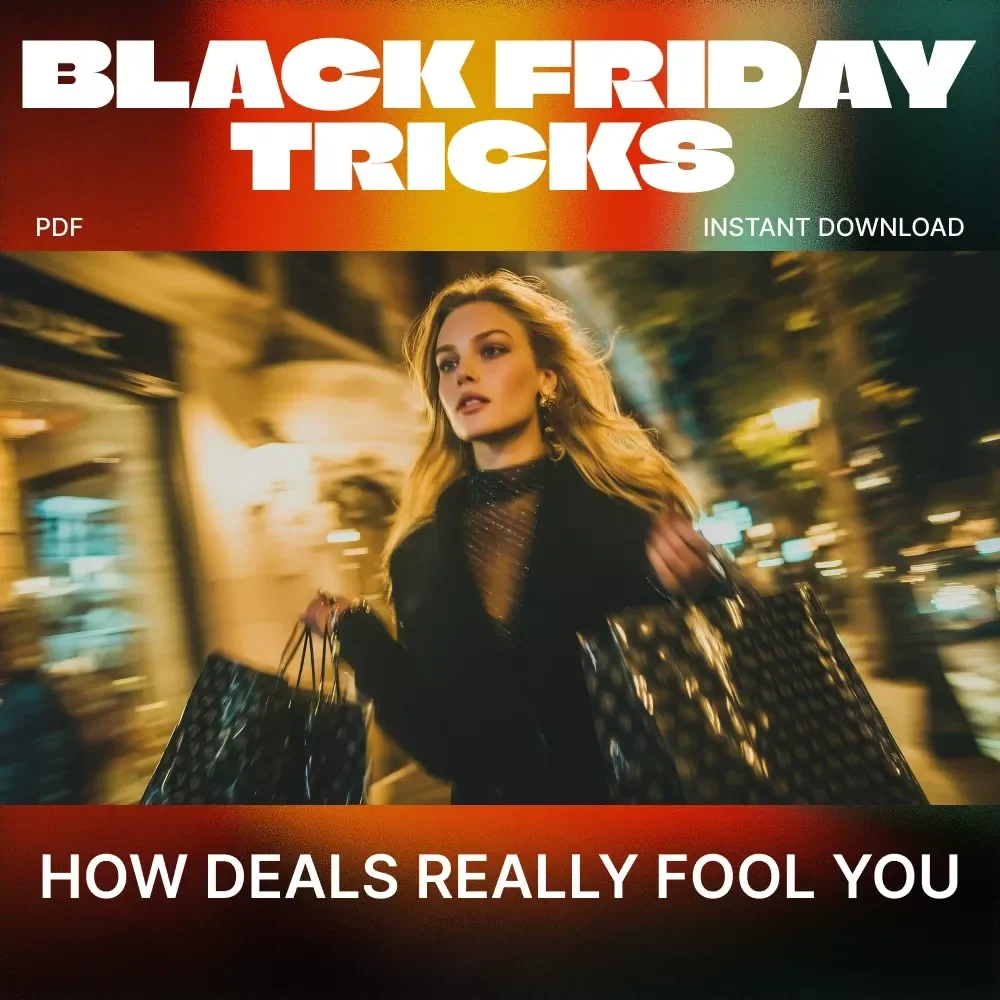 Black Friday Tricks: How Deals Really Fool You | Ebook on Why Black Friday Deals Fool People | Digital Download Guide for Smart Shoppers