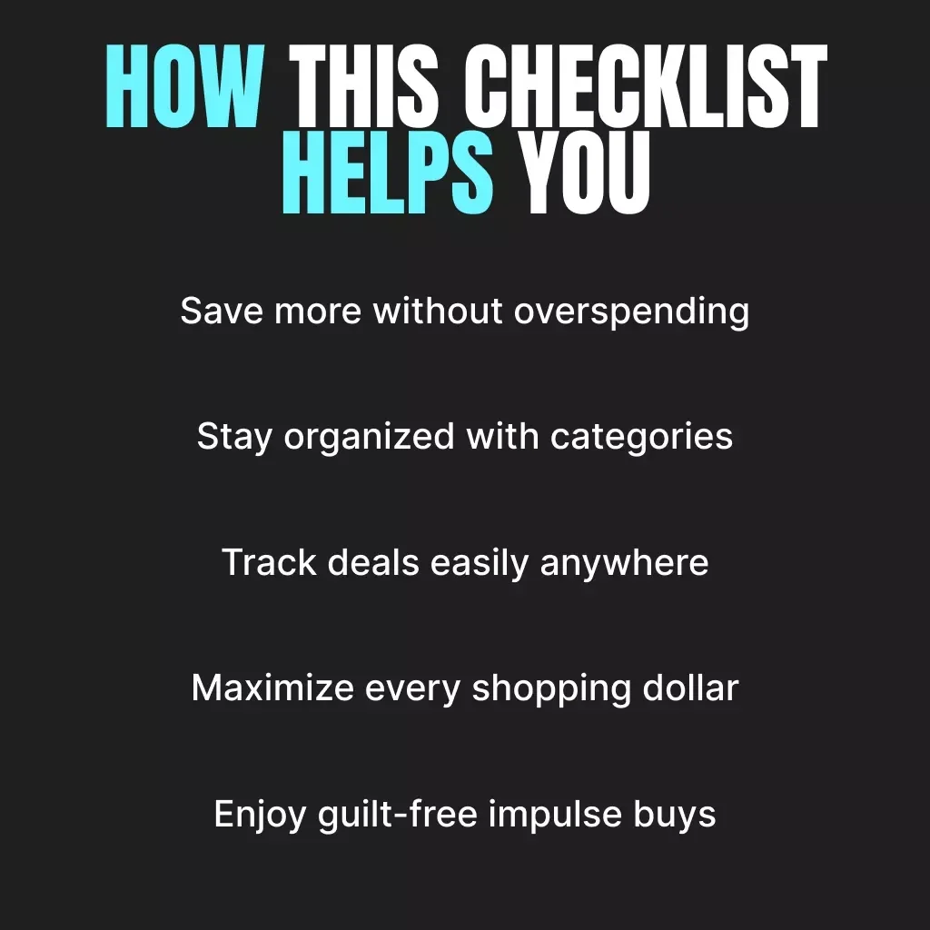 The Ultimate Black Friday Budget Spreadsheet Checklist: Shop Smart, Save Big! | Digital Download eBook | How to Set Up a Black Friday Shopping Budget Spreadsheet | Printable Guide for Smart Shoppers