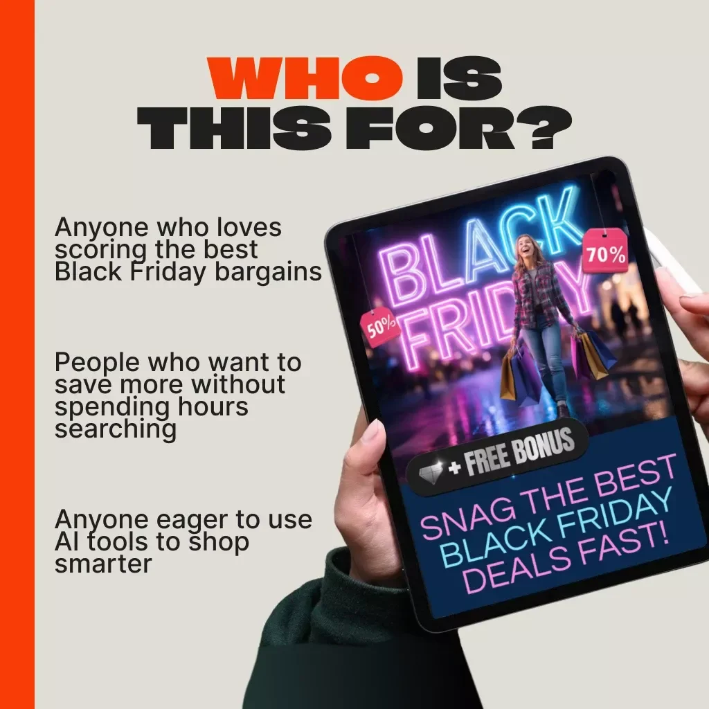 Snag the Best Black Friday Deals Fast! | Ultimate Digital Guide, eBook & Checklist for Finding Black Friday Promo Codes, Coupon Secrets & AI Deal Hacks