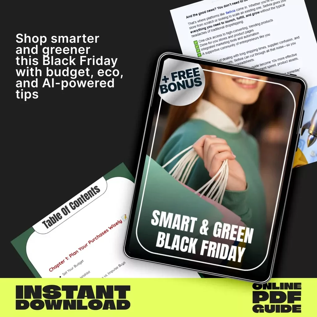 Smart & Green Black Friday | Sustainable Shopping Guide for Conscious Consumers | Learn How to Shop Sustainably, Save Money & Choose Eco-Friendly Brands