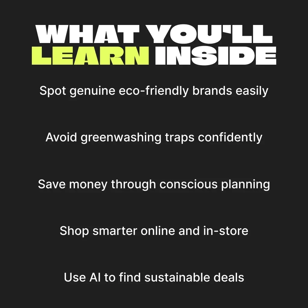 Green Friday: Sustainable Brands | Eco Shopping eBook | Learn how to support sustainable brands on Black Friday | Conscious Consumer Guide