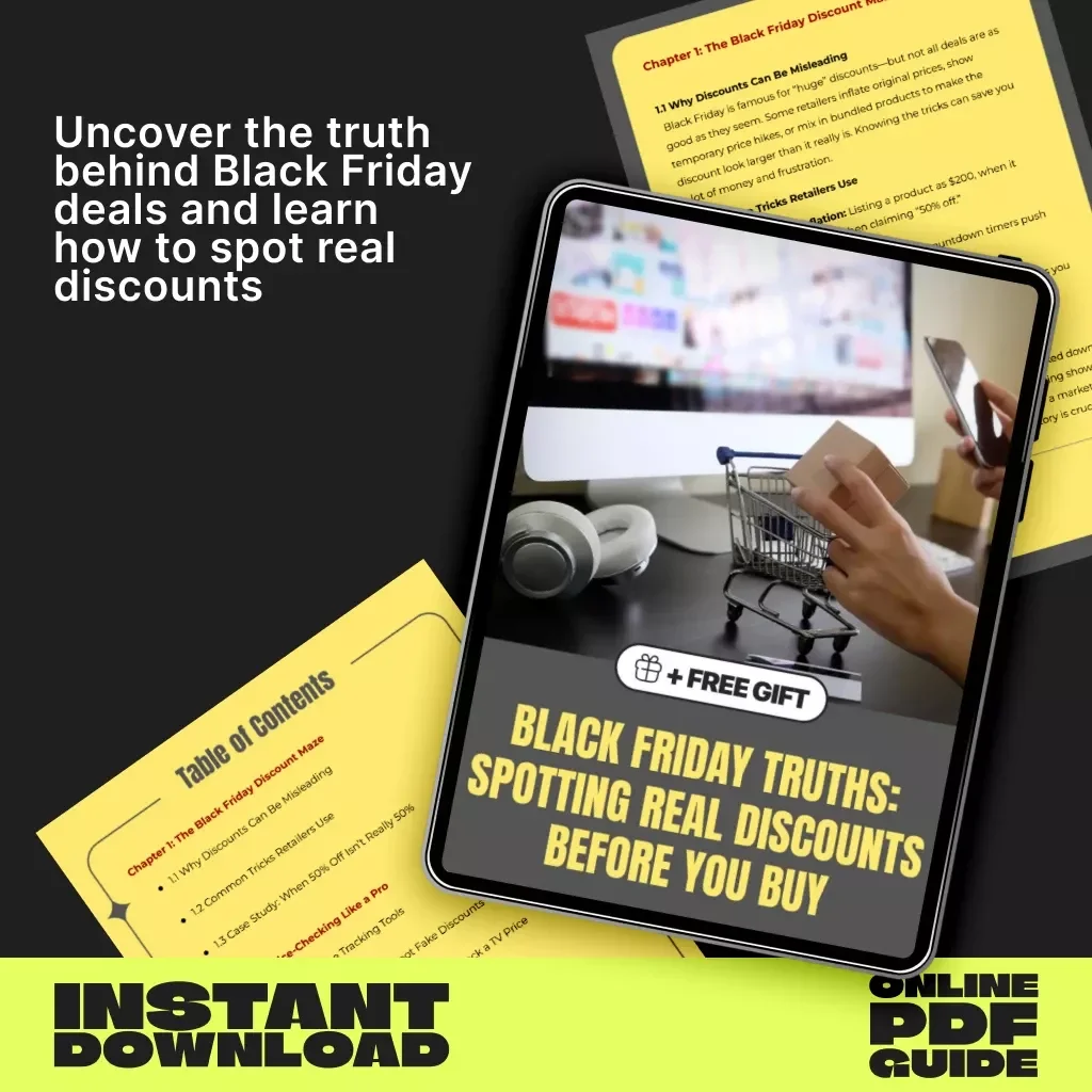 Black Friday Truths: Spotting Real Discounts Before You Buy | Digital Guide on How to Tell If a Black Friday Discount Is Real | Smart Shopper eBook & Price-Checking Tips