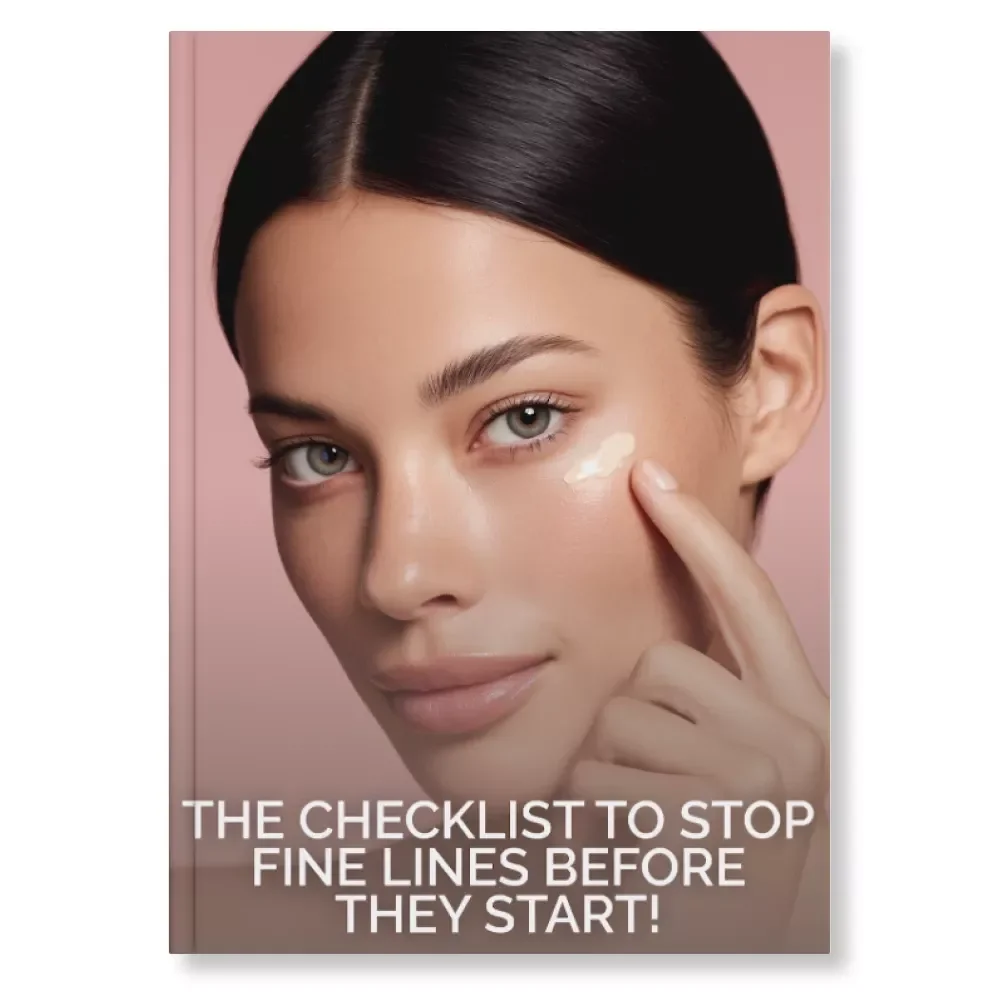 The Checklist to Stop Fine Lines Before They Start | Digital Skincare Guide | What Causes Fine Lines and How to Prevent Them | Anti-Aging Daily Habits & Skincare Tips Printable
